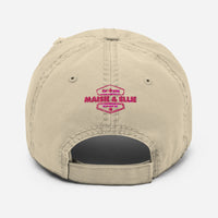 Load image into Gallery viewer, 1776 Pink Embroidered Distressed Dad Hat
