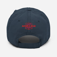 Load image into Gallery viewer, 1776 Red Embroidered Distressed Dad Cap
