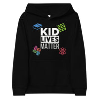 Load image into Gallery viewer, Kids Kid Lives Matter Fleece Hoodie - Black
