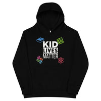 Load image into Gallery viewer, Kids Kid Lives Matter Fleece Hoodie - Black

