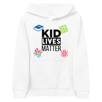 Load image into Gallery viewer, Kids Kid Lives Matter Fleece Hoodie - White
