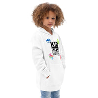 Load image into Gallery viewer, Kids Kid Lives Matter Fleece Hoodie - White
