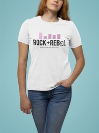 Load image into Gallery viewer, Rock+Reb£llion EQ Fucsia Ngo Women&#39;s Relaxed T-Shirt
