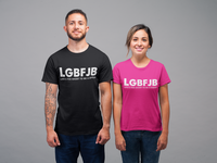 Load image into Gallery viewer, Let&#39;s Go B.... F*JB ALOT Blanco Women&#39;s Relaxed T-Shirt
