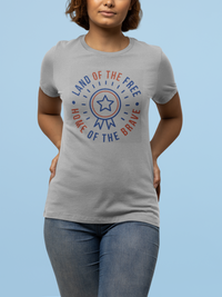 Load image into Gallery viewer, Land of The Free, Home of The Brave Women&#39;s Relaxed T-Shirt
