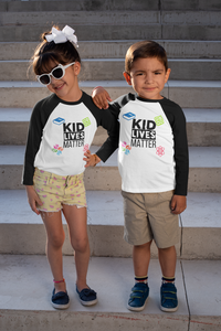 Load image into Gallery viewer, Toddler Kid Lives Matter Baseball Shirt
