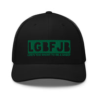 Load image into Gallery viewer, Retro Trucker Cap LGBFJB Blackout GR
