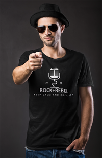 Load image into Gallery viewer, Rock+Reb£llion Retro Mic WG Men&#39;s T-Shirt
