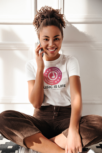 Load image into Gallery viewer, Rock+Reb£llion Music Is Life Ngo Women&#39;s Relaxed T-Shirt
