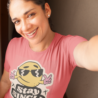 Load image into Gallery viewer, Stay Single Women&#39;s Relaxed T-Shirt
