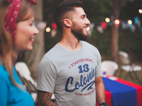 Load image into Gallery viewer, Started From 13 Colonies, Now We&#39;re Here Men&#39;s T-Shirt
