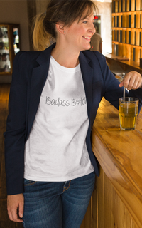 Load image into Gallery viewer, Bad*ss B*tch Heart Ngo Women&#39;s Relaxed T-Shirt
