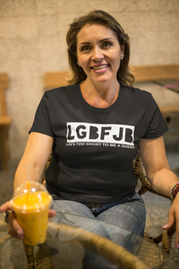 Load image into Gallery viewer, Let&#39;s Go B.... F*JB Blackout Blanco Women&#39;s Relaxed T-Shirt
