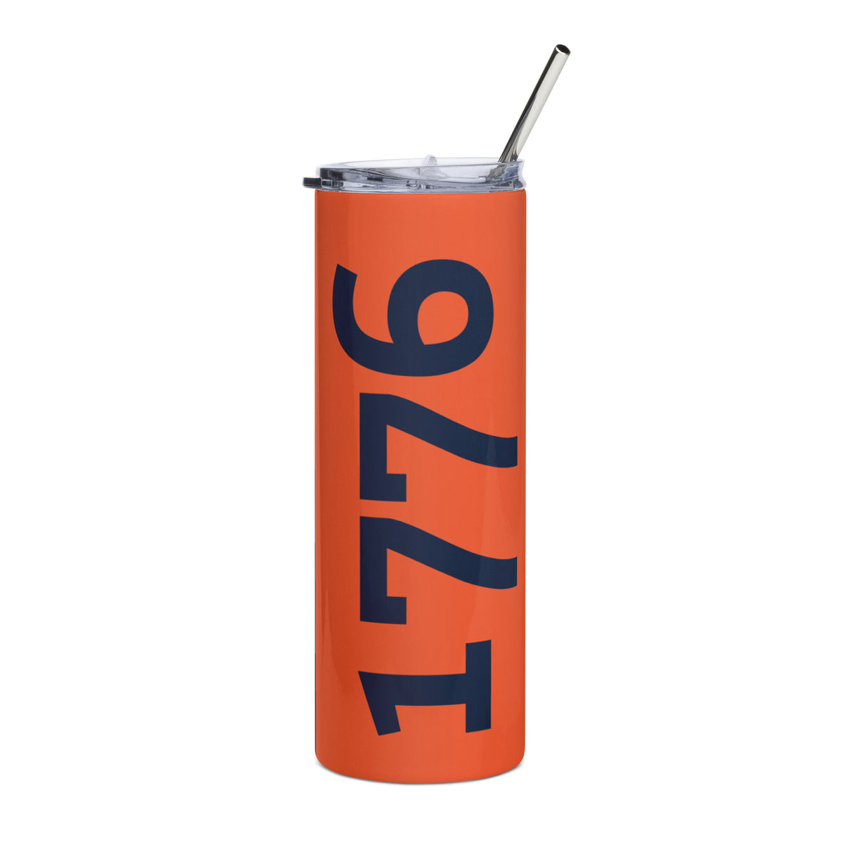 1776 Orange/Navy Stainless Steel Tumbler