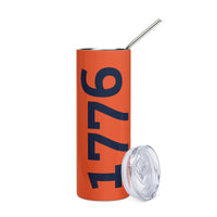 Load image into Gallery viewer, 1776 Orange/Navy Stainless Steel Tumbler
