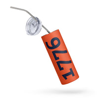 Load image into Gallery viewer, 1776 Orange/Navy Stainless Steel Tumbler
