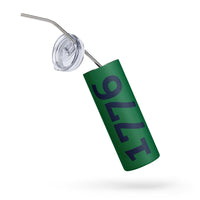 Load image into Gallery viewer, 1776 Green/Navy Stainless Steel Tumbler
