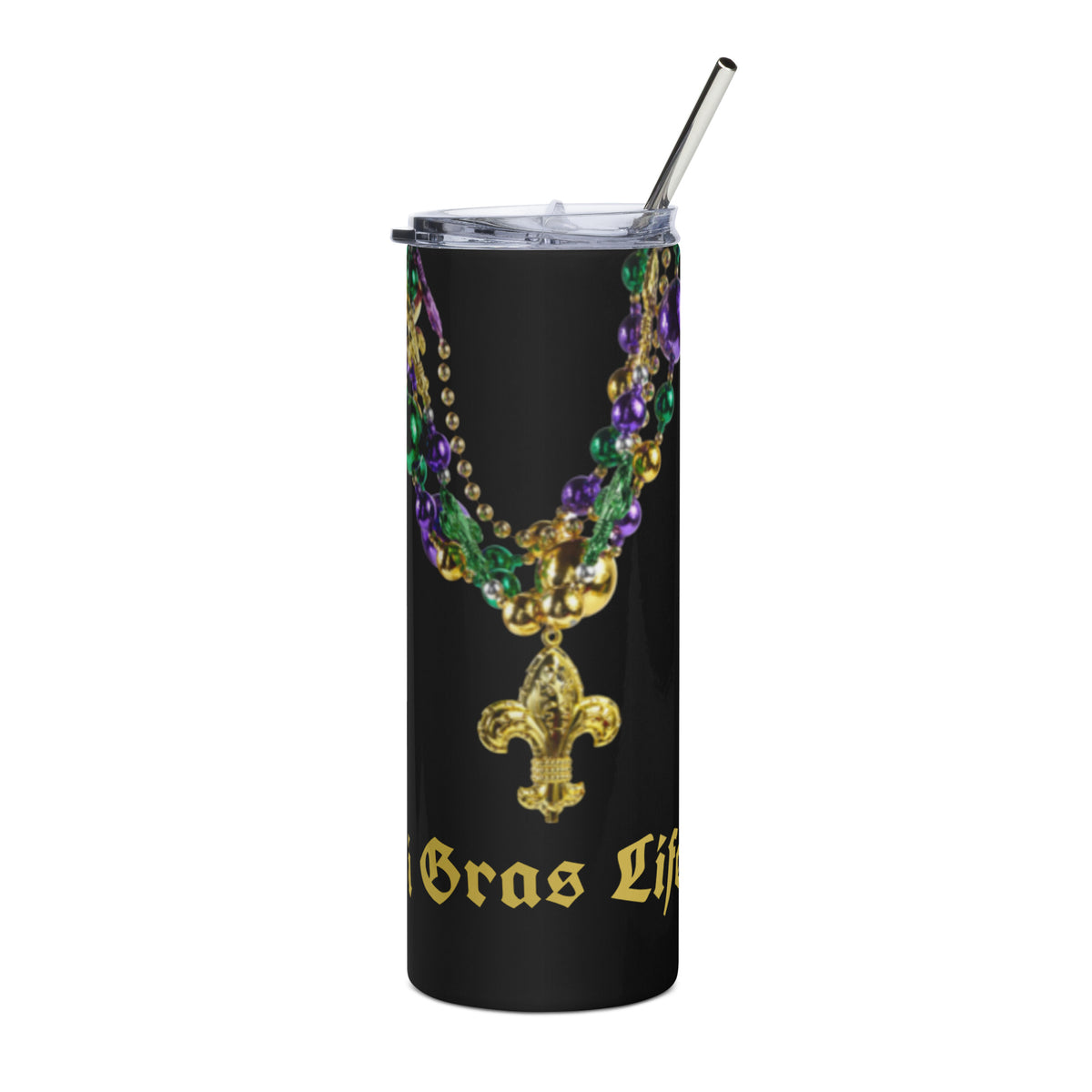 Mardi Gras Life 2023 I BK Stainless Steel Tumbler