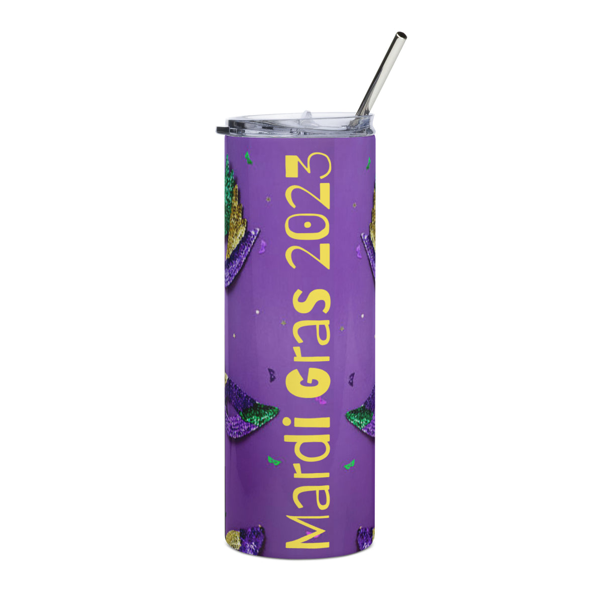 Mardi Gras 2023 PP Stainless Steel Tumbler