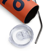 Load image into Gallery viewer, 1776 Orange/Navy Stainless Steel Tumbler
