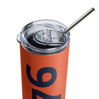 Load image into Gallery viewer, 1776 Orange/Navy Stainless Steel Tumbler
