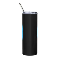 Load image into Gallery viewer, Rock+Reb£llion Rock Star Stainless Steel Tumbler - Black/Blue
