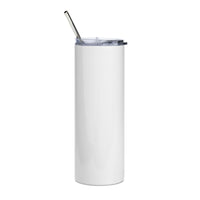 Load image into Gallery viewer, Rock+Reb£llion EQ Fucsia Stainless Steel Tumbler - White

