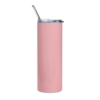 Load image into Gallery viewer, Mama&#39;s A Bad B*tch Pink/Black Stainless Steel Tumbler

