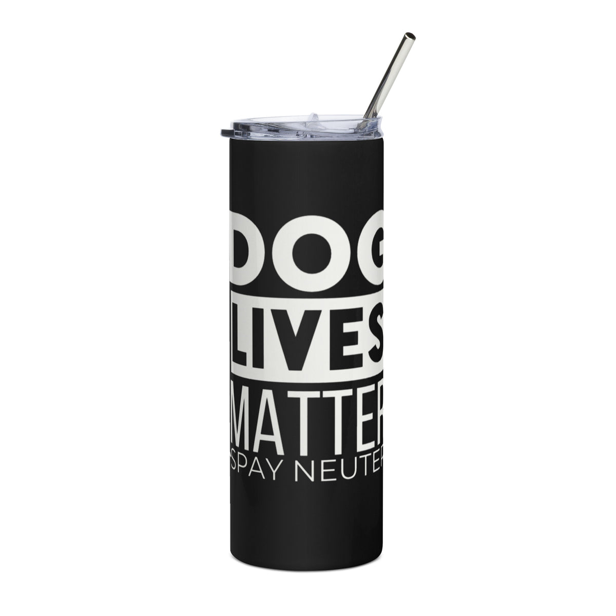 Dog Lives Matter Stainless Steel Tumbler WT BKG