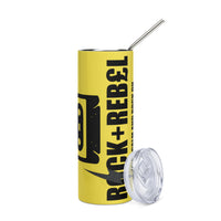 Load image into Gallery viewer, Rock+Reb£llion Cassette Side-B Stainless Steel Tumbler - Yellow
