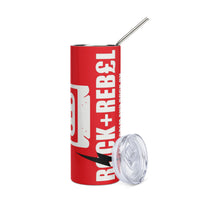 Load image into Gallery viewer, Rock+Reb£llion Cassette Side-A Stainless Steel Tumbler - Red
