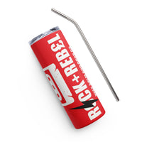 Load image into Gallery viewer, Rock+Reb£llion Cassette Side-A Stainless Steel Tumbler - Red
