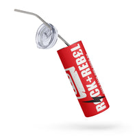 Load image into Gallery viewer, Rock+Reb£llion Cassette Side-A Stainless Steel Tumbler - Red
