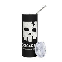 Load image into Gallery viewer, Rock+Reb£llion Cracked Mask Stainless Steel Tumbler - White
