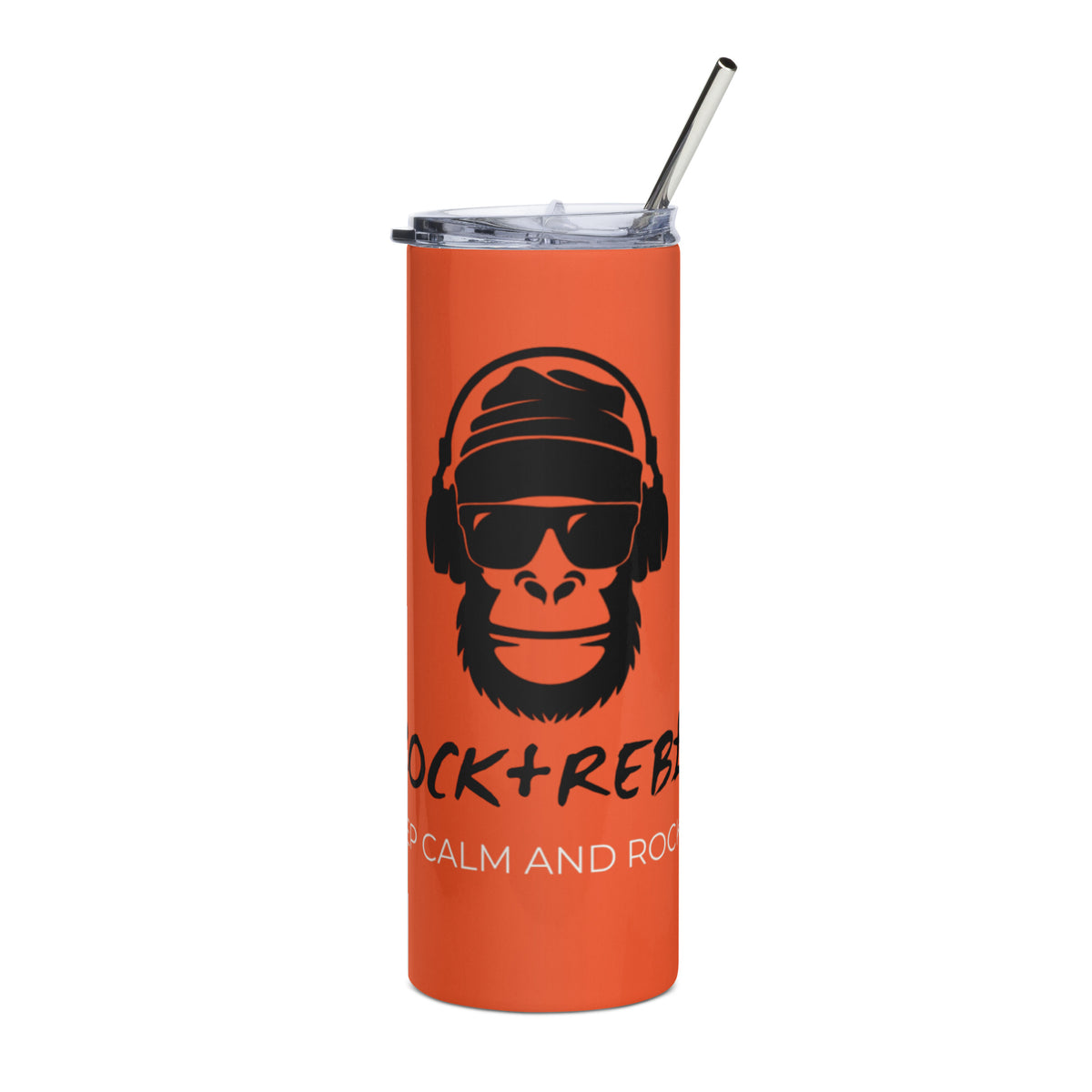 Rock+Reb£llion Gorilla Stainless Steel Tumbler - Orange