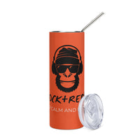 Load image into Gallery viewer, Rock+Reb£llion Gorilla Stainless Steel Tumbler - Orange
