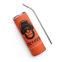 Load image into Gallery viewer, Rock+Reb£llion Gorilla Stainless Steel Tumbler - Orange
