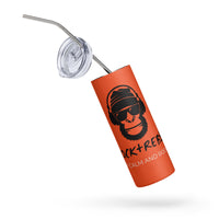 Load image into Gallery viewer, Rock+Reb£llion Gorilla Stainless Steel Tumbler - Orange
