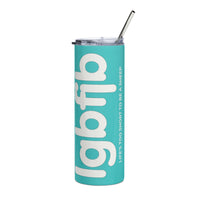 Load image into Gallery viewer, Let&#39;s Go B.... F*JB Lt. Blue LC Stainless Steel Tumbler
