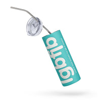 Load image into Gallery viewer, Let&#39;s Go B.... F*JB Lt. Blue LC Stainless Steel Tumbler
