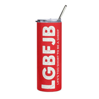 Load image into Gallery viewer, Let&#39;s Go B.... F*JB Red ALOT Stainless Steel Tumbler
