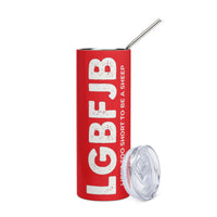 Load image into Gallery viewer, Let&#39;s Go B.... F*JB Red ALOT Stainless Steel Tumbler
