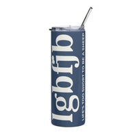 Load image into Gallery viewer, Let&#39;s Go B.... F*JB Blue TNR Stainless Steel Tumbler
