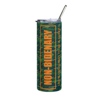 Load image into Gallery viewer, Non-Bidenary Camo Orange Stainless Steel Tumbler
