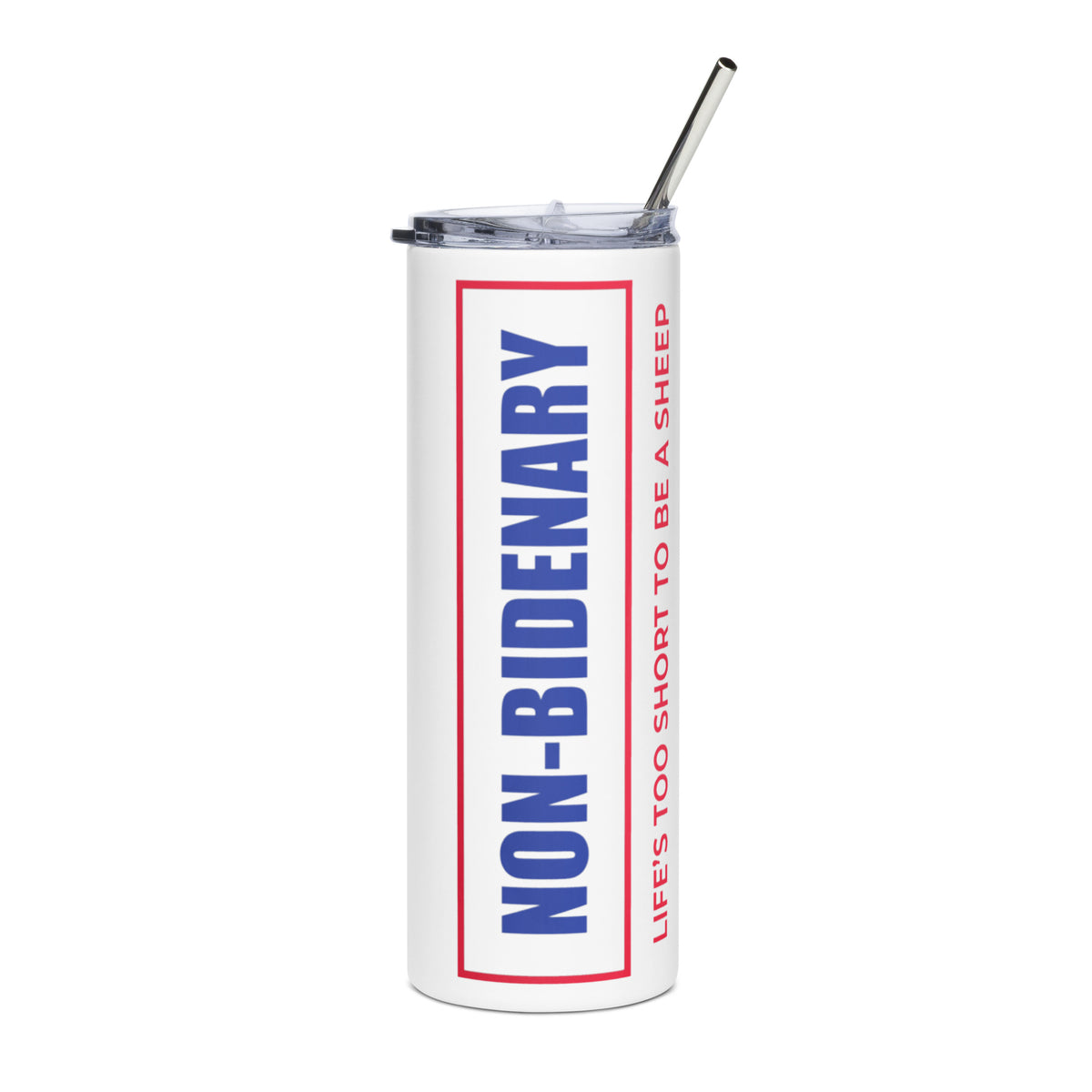 Non-Bidenary RWB Stainless Steel Tumbler