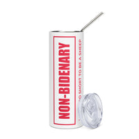 Load image into Gallery viewer, Non-Bidenary Red/White Stainless Steel Tumbler
