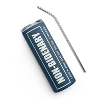 Load image into Gallery viewer, Non-Bidenary Blue/White Stainless Steel Tumbler
