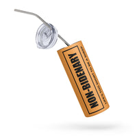 Load image into Gallery viewer, Non-Bidenary Orange/Black Stainless Steel Tumbler
