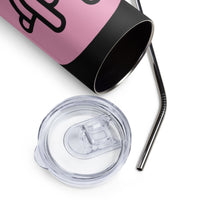 Load image into Gallery viewer, Rock+Reb£llion Rock Star Stainless Steel Tumbler - Black/Pink
