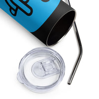 Load image into Gallery viewer, Rock+Reb£llion Rock Star Stainless Steel Tumbler - Black/Blue
